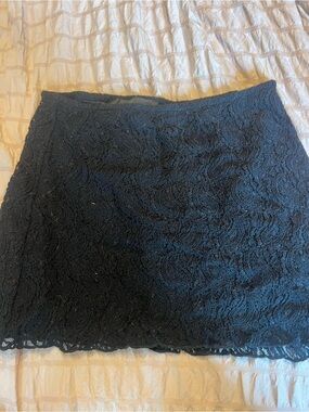 Realisation Par Black Lace Mini Skirt